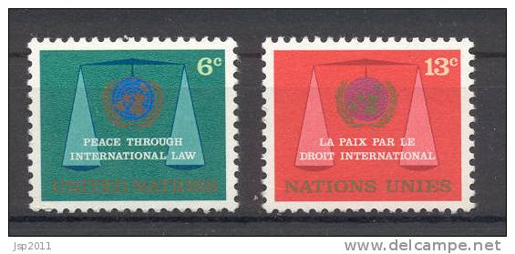 UN New York 1969 Michel 214-215, MNH** - Neufs