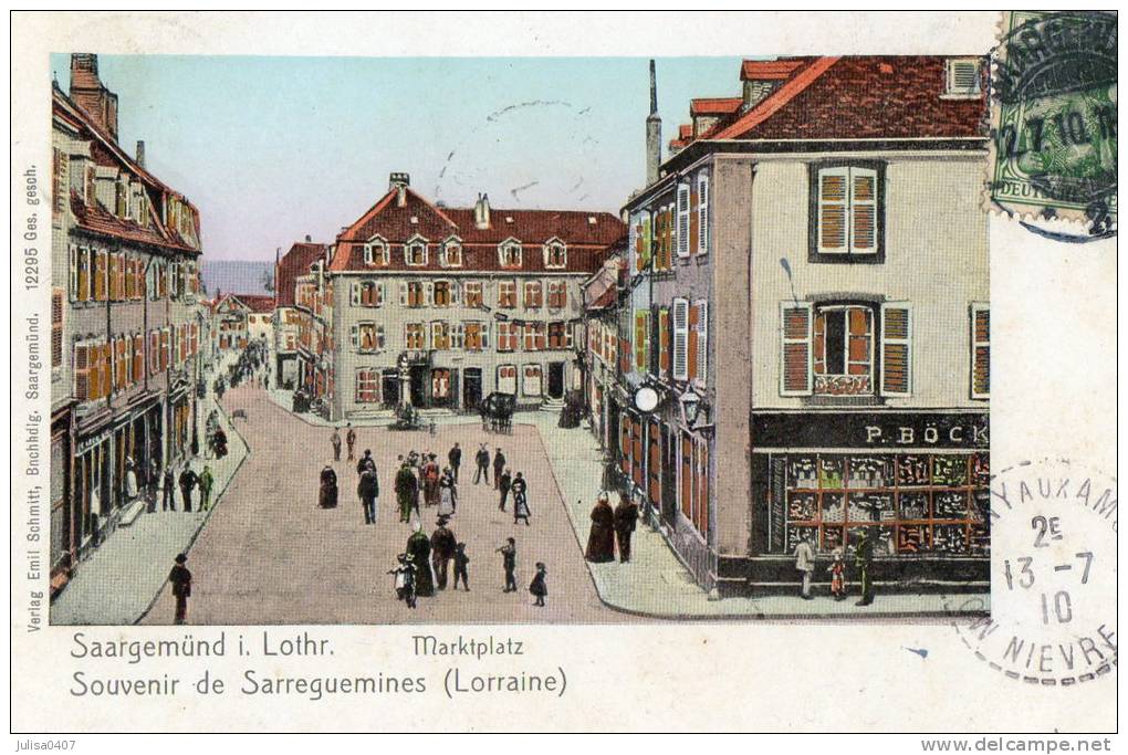 SARREGUEMINES (57) Rue Commerces Animation - Sarreguemines