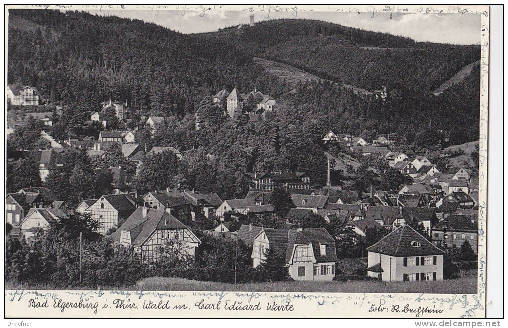 Bad Elgersburg, Ansicht Mit Carl Eduard Warte, Um 1936 - Ilmenau