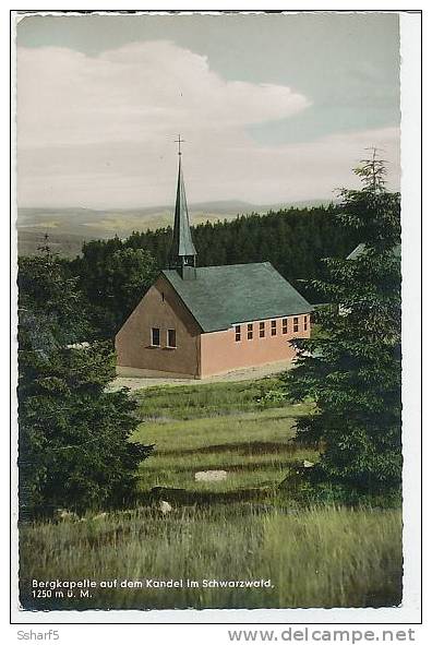 Bergkapelle Auf Dem Kandel Im Scwarzwald Fotokarte Um 1955 - Waldkirch