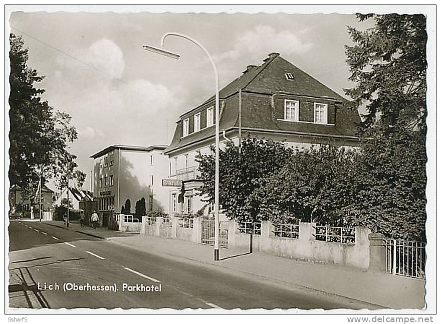 LICH Oberhessen PARKHOTEL Echte Foto  Um 1960 - Lich