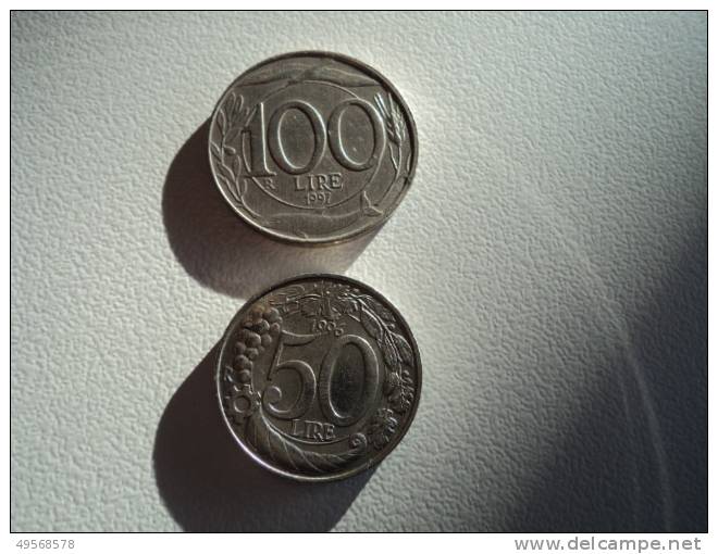 ITALIA  REPUBBLICA  -   MONETE  50  E  100  LIRE.  TURRITA   - - 100 Lire