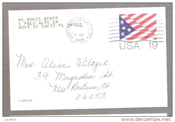 Cover US Flag - Postmarked West Palm Beach, FL - 1981-00