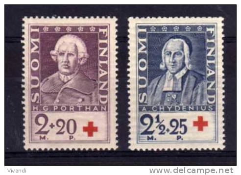 Finland - 1935 - Red Cross Fund (Part Set) - MH - Unused Stamps