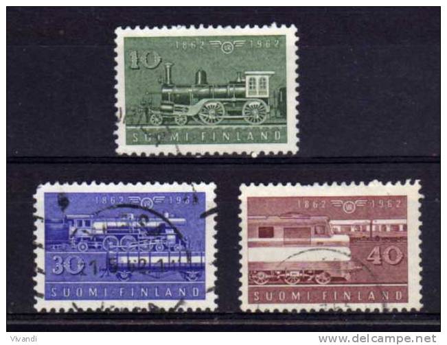 Finland - 1962 - Finnish Railway Centenary - Used - Used Stamps