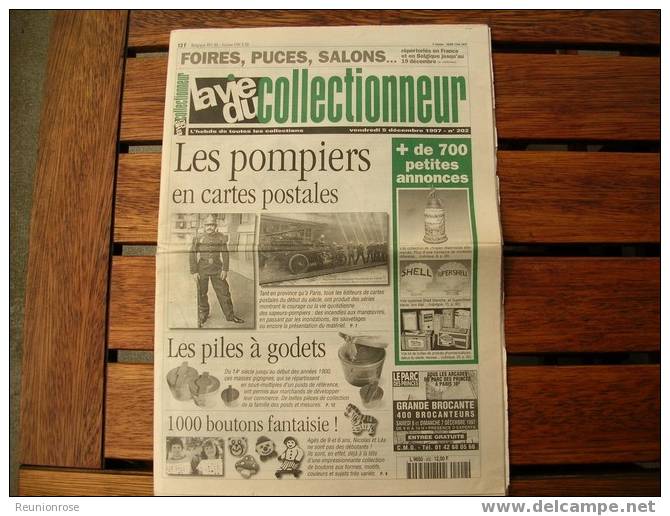 La Vie Du Collectionneur N°202 Les Pompiers En Cartes Postales (voir Le Scan) - Brocantes & Collections