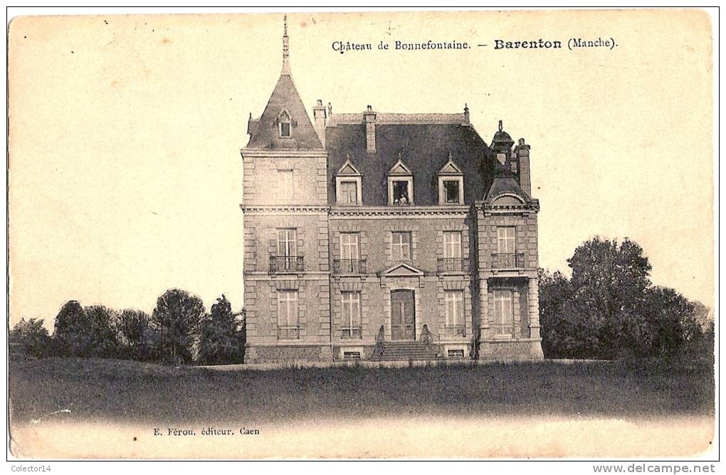 50 BARENTON CHATEAU DE BONNEFONTAINE 1905 - Barenton