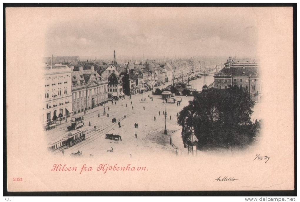 Denmark  Kobenhavn - Copenhagen 1899 Postcard - General View - Danimarca