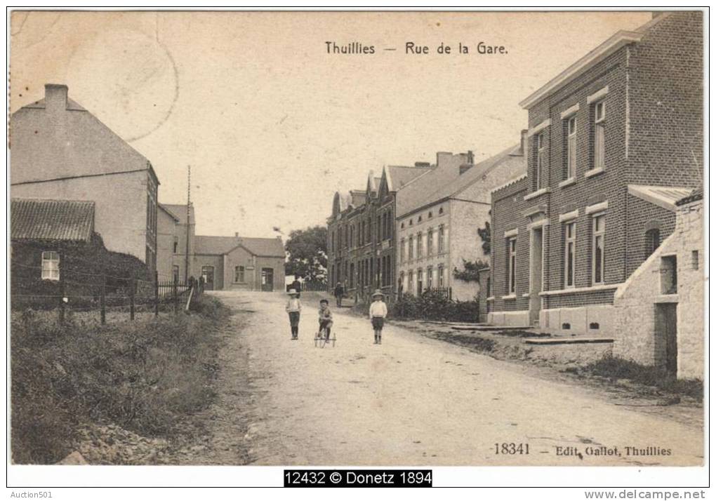 12432g Rue De La GARE - Thuillies - 1911 - Thuin