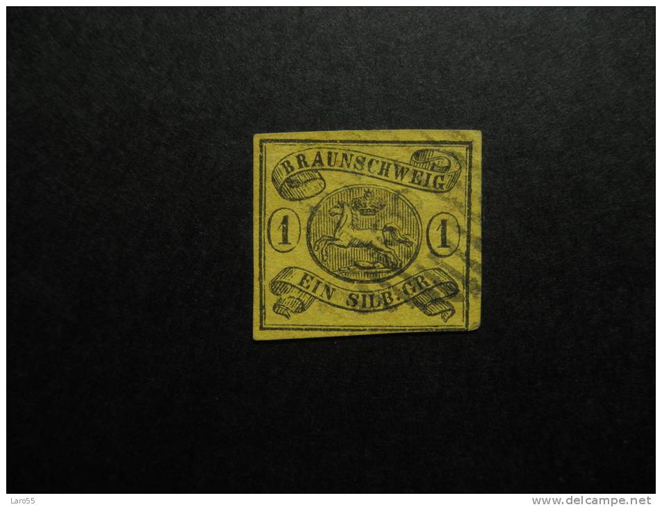 Freimarken 1861 Michel 11  (20%) 1 Sgr Geel - Brunswick