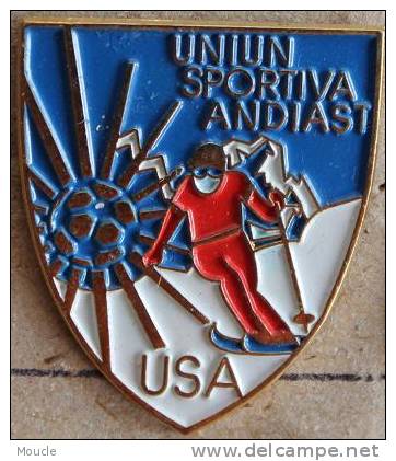 UNIUN SPORTIVA ANDIAST USA - SKIEUR - SOLEIL -  CANTON DES GRISONS -  SUISSE - SCHWEIZ   -  2 - Sport Invernali