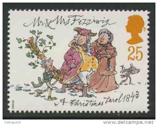 Great Britain 1993 Mi 1484 ** “Mr. And Mrs. Fezziwig” -“A Christmas Carrol” By Charles Dickens (1812-1870) - Writers