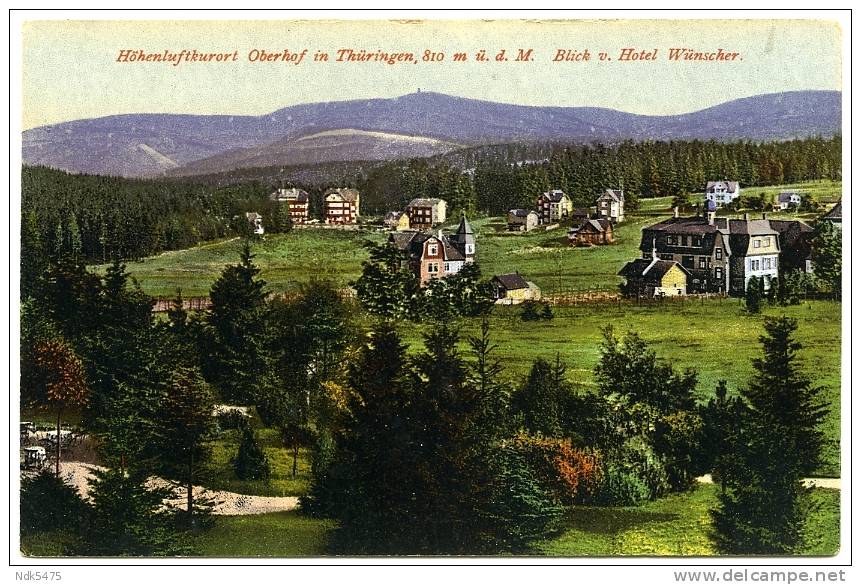 ALLEMAGNE : OBERHOF - BLICK V. HOTEL WUNSCHER - Oberhof