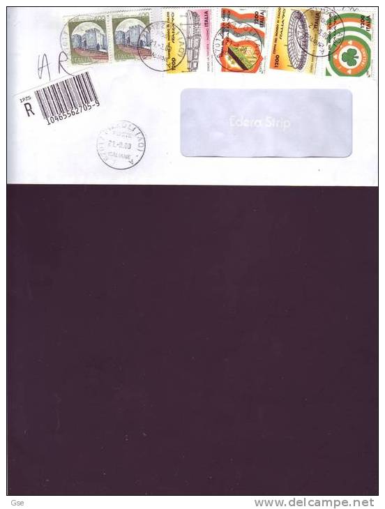 ITALIA  1990 - Raccomandata  - Coppa Del Mondo - Calcio - 1991-00: Poststempel