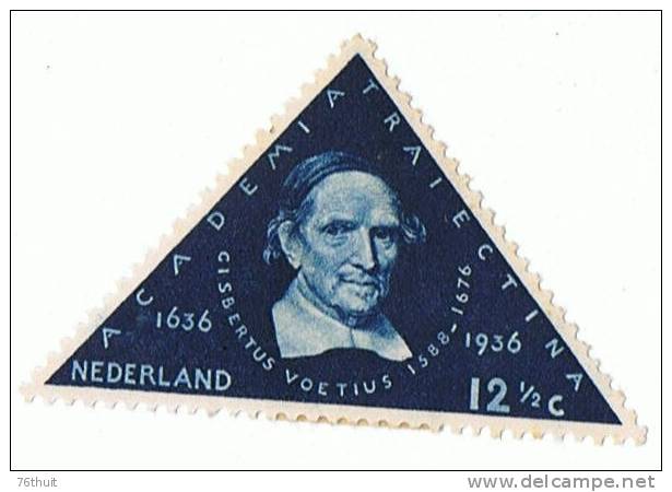 1928 -NEDERLAND PAYS-BAS- Neuf Avec Charnière - Académie Utrecht - Gisbertus Voetius - Yvert & Tellier 287 - Neufs