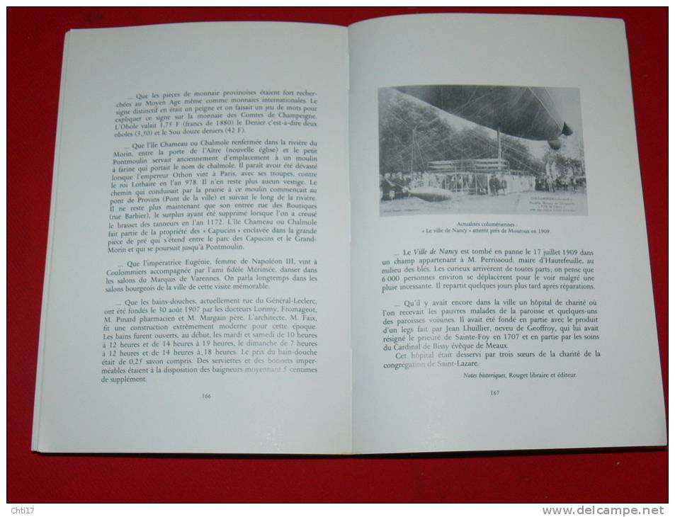 COULOMMIERS / ARDT MEAUX SOUVENIRS RECITS FOLKLORE LEGENDES POEMES CHANTS PATOIS 120 DOCUMENTS EDITION HORVATH 1982