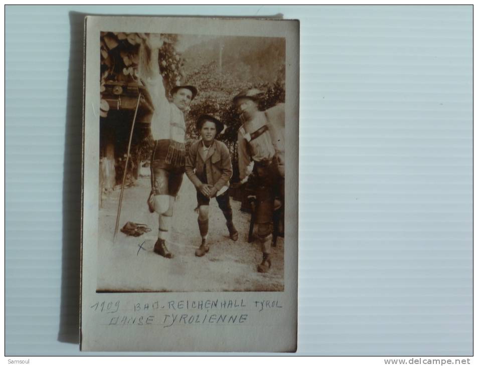 ALLEMAGNE BAD REICHENHALL 1909 DANSE TYROLIENNE NON VOYAGEE - Bad Reichenhall