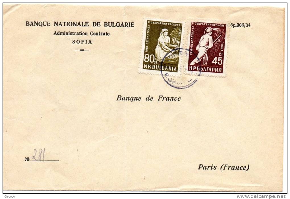 Enveloppe 1959 - Storia Postale