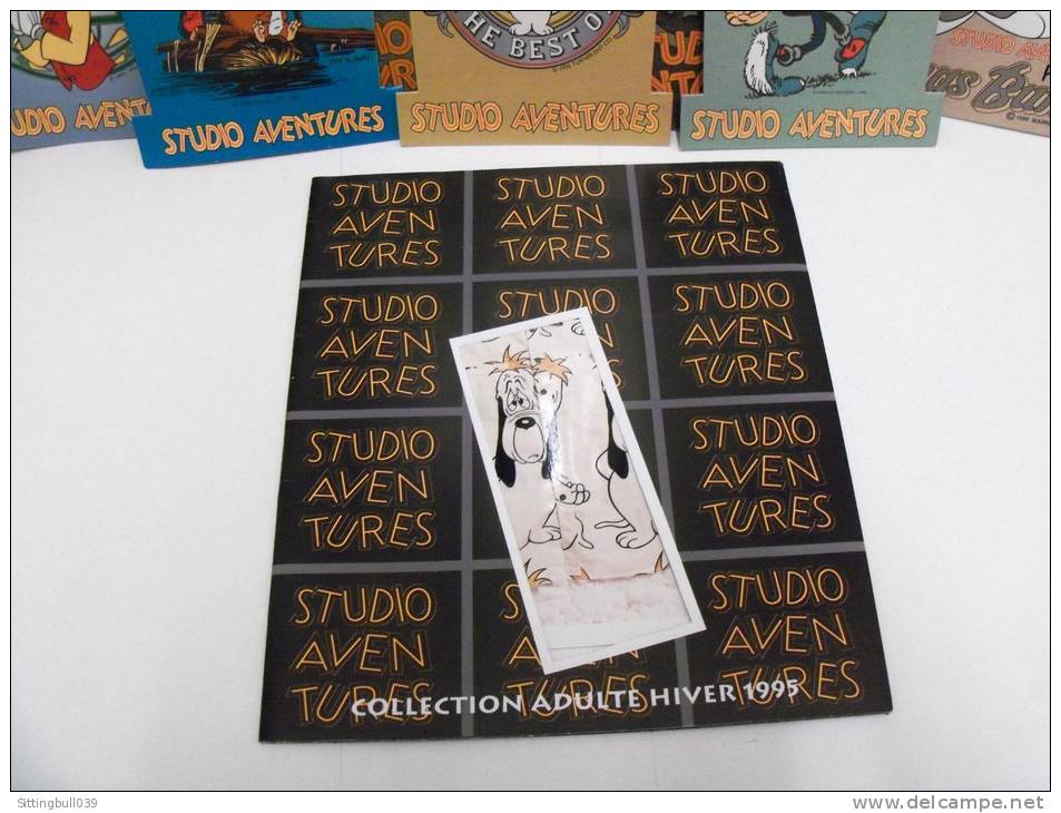 Spirou, Gaston Lagaffe, Tex Avery, Bugs Bunny... 4 Dossiers de Presse Studio Aventures + 7 PUB PLV+Photos, Rare ensemble