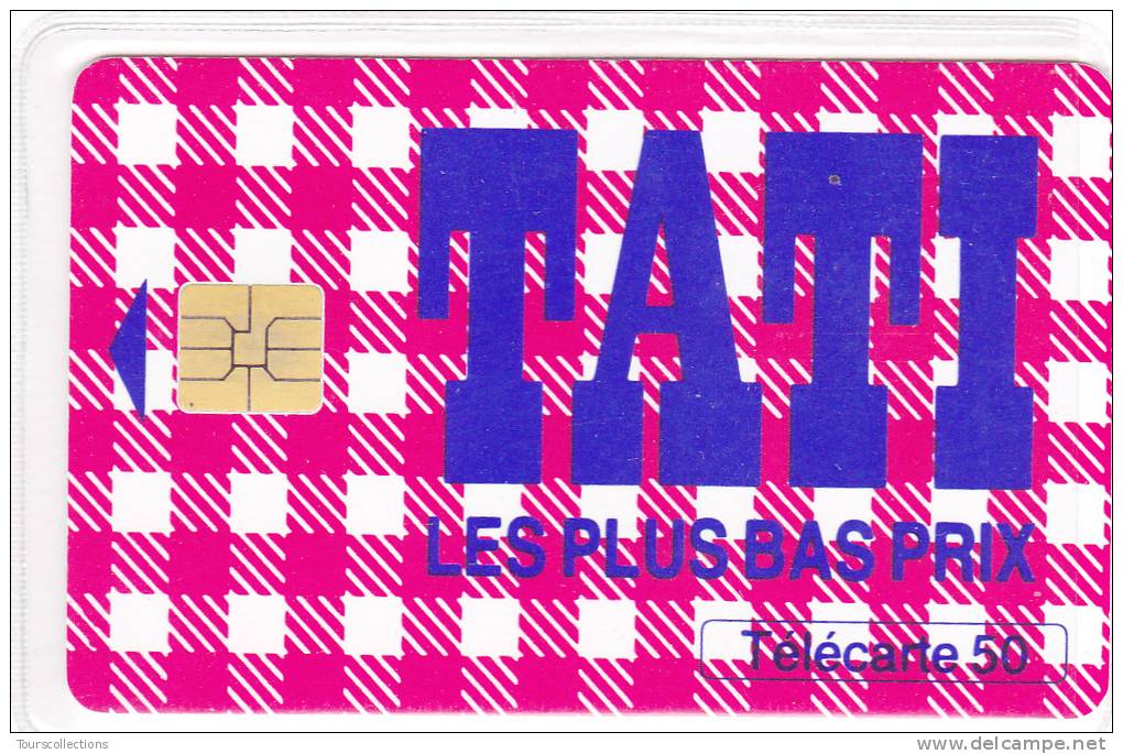 TELECARTE 50 U @ VARIETE Numéro Justifié à Droite - Magasin TATI Code Postal 75409 @ Puce SO3 - 07/1995 - Variétés