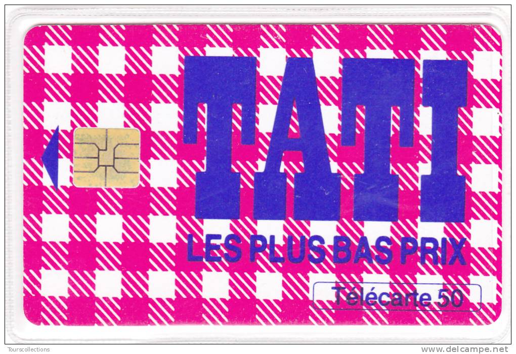 TELECARTE 50 U @ VARIETE Code Postal 75049 (J à G) - Magasin TATI  @ Puce SO3 - 07/1995 - Fehldrucke