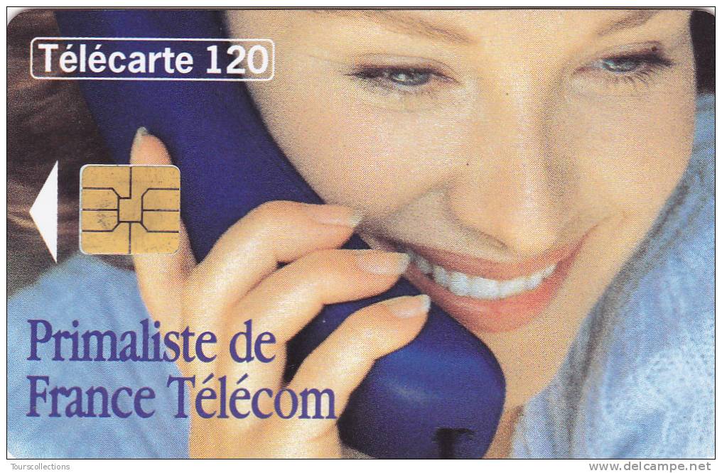 TELECARTE 120 U @ VARIETE N° Justifié à Droite - PRIMALISTE De France Télécom @ Puce SO3 - 02/1996 - Variétés