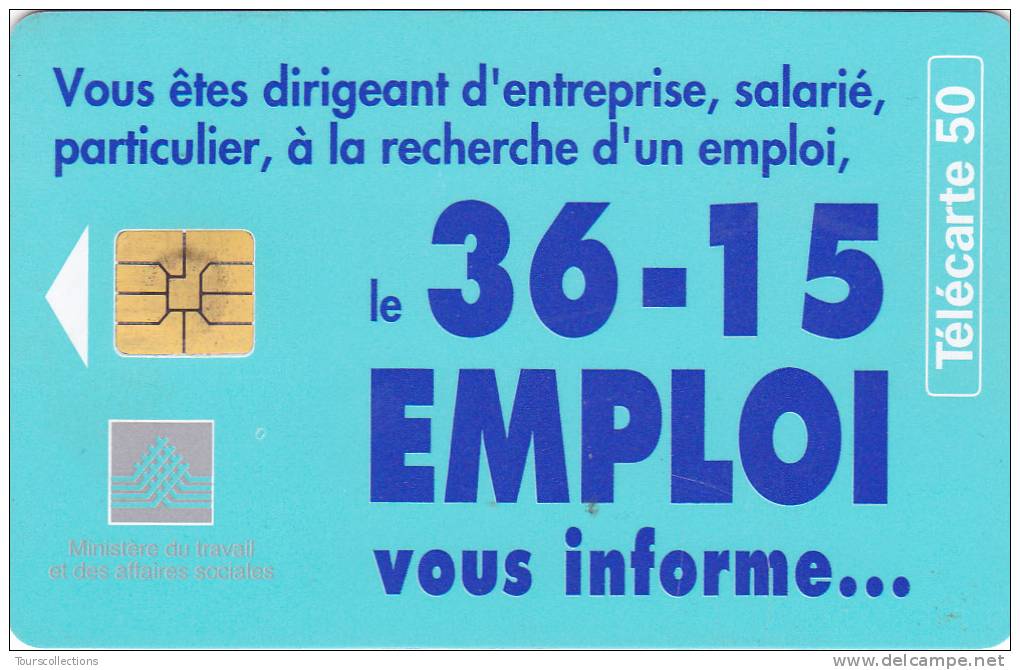 TELECARTE 50 U @ VARIETE Points Sous Le A @ Minitel 36 - 15 EMPLOI @ Puce SO3 - 05/1996 - Fehldrucke