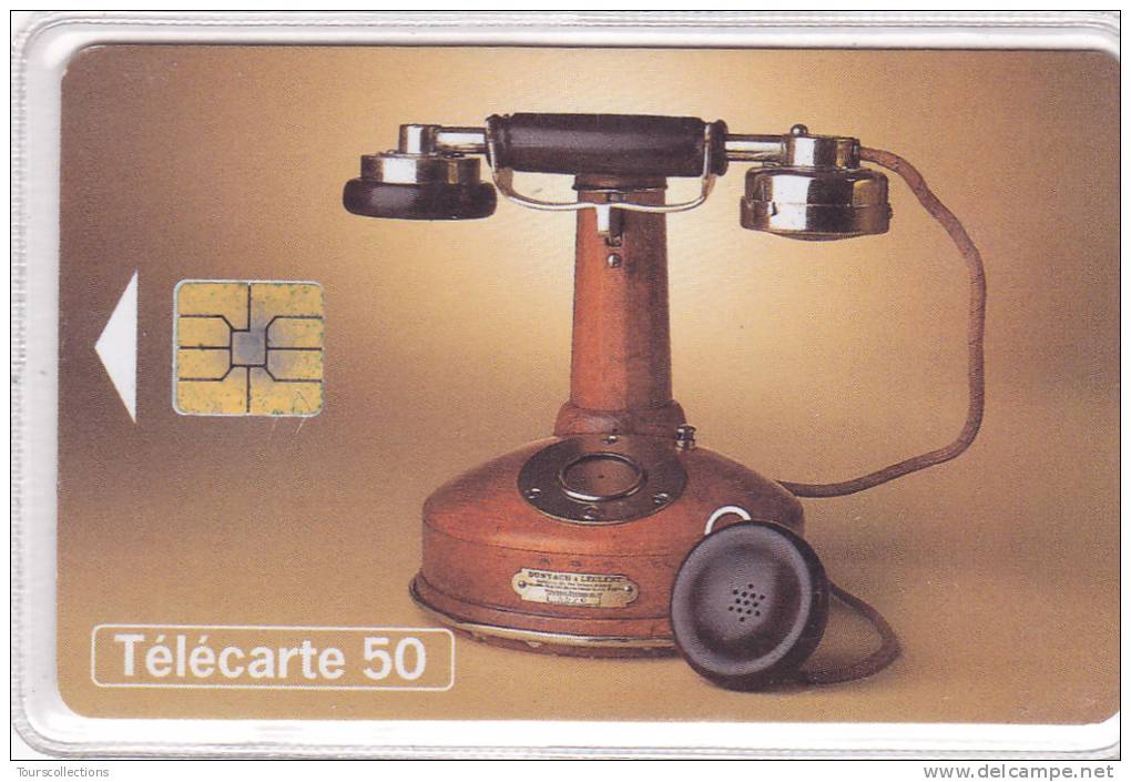 TELECARTE 50 U @ VARIETE N° Justifié à Gauche @ Collection Téléphone N° 19 Dunyach Et Leclert 1924 @ Puce SO3 - 01/1998 - Fehldrucke