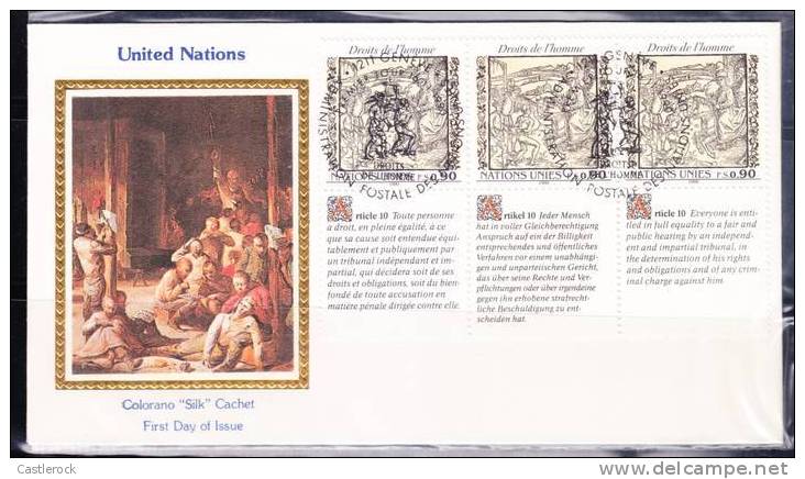 O) 1990 UNITED STATES. FIRST DAY COVER, DéCLARATION UNIVERSELLE DES DROITS DE L\´HOMME - Other & Unclassified