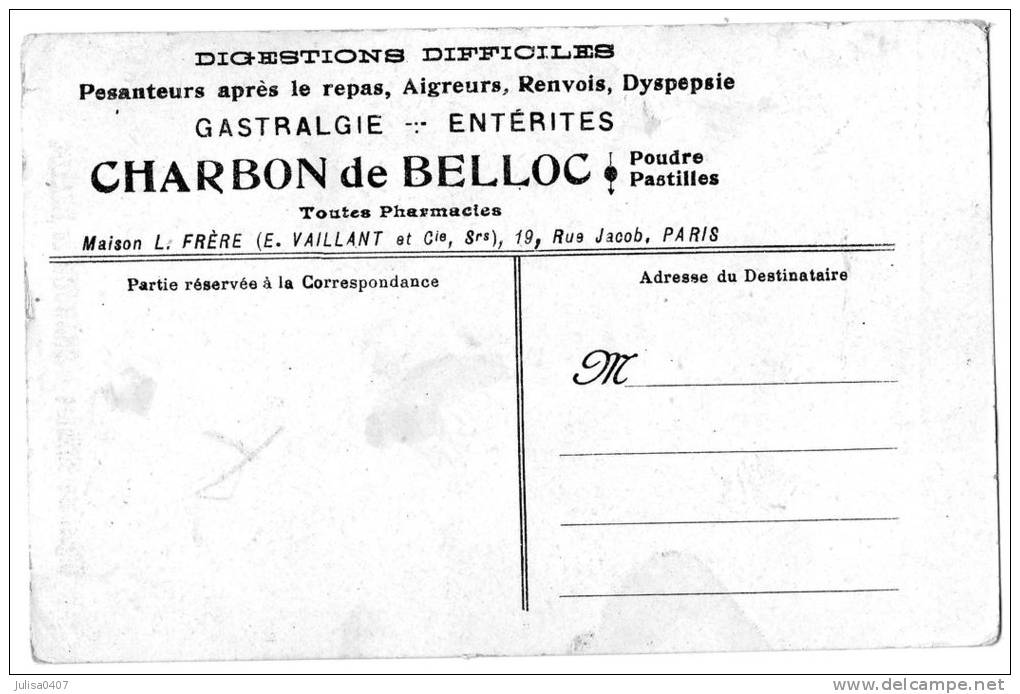 BENJAMIN RABIER Carte Publicitaire Illustrée Gacheur Charbon De Bello - Rabier, B.