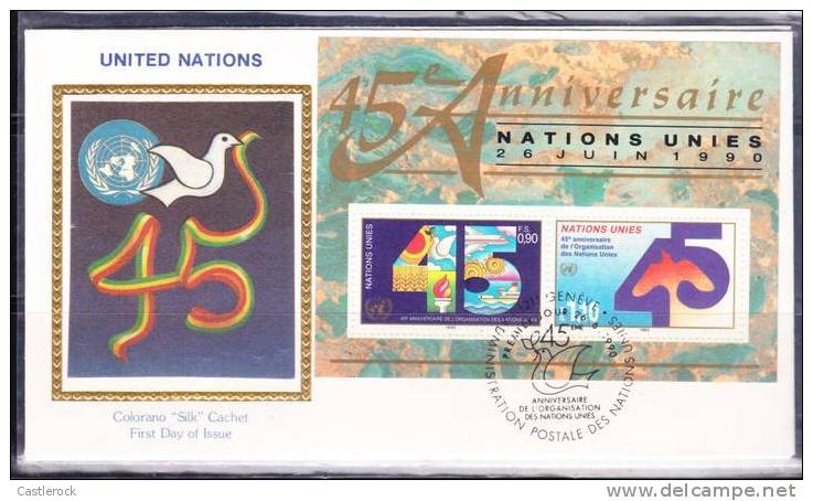 O)1990 UNITED STATES,FIRST DAY COVER,45 ANNIVERSAIRE NATIONS UNIES. - Other & Unclassified