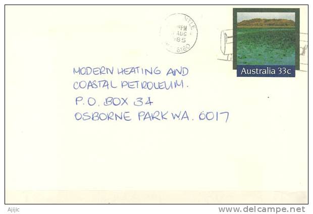 AUSTRALIE. Hoskyn Island Dans La Grande Barriere De Corail (Queensland) Un Entier Postal 1985 - Islas