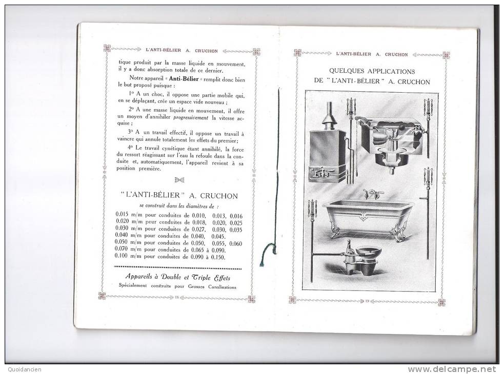 L'  ANTI  BELIER  -  Années 1910   -  A.  CRUCHON  Ingénieur  Constructeur  Breveté - Sonstige & Ohne Zuordnung