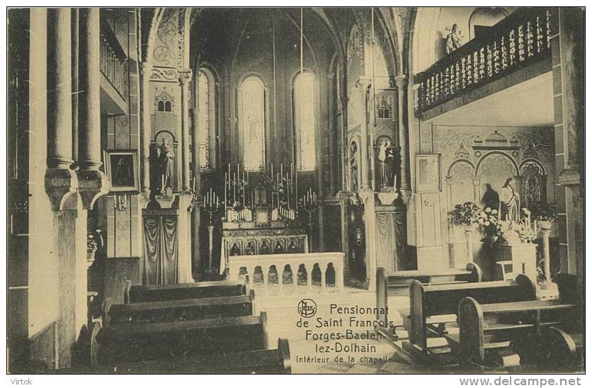 Forges-Baelen-Lez-Dolhain : Pensionnat De Saint Francois : Intérieur De La Chapelle - Baelen