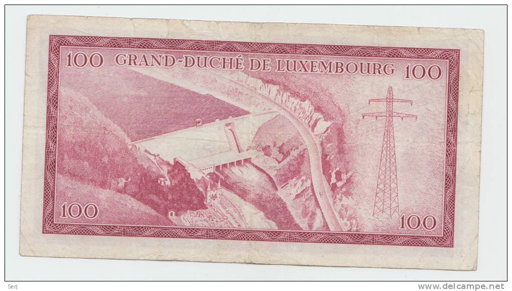 LUXEMBOURG 100 FRANCS 1963 "F++" P 52 - Luxemburgo