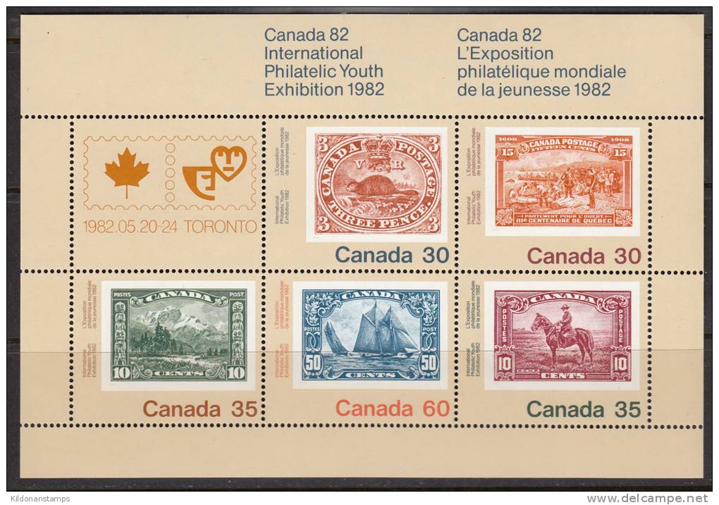 Canada 1982 Minisheet, Mint No Hinge, Sc# 913a - Ongebruikt