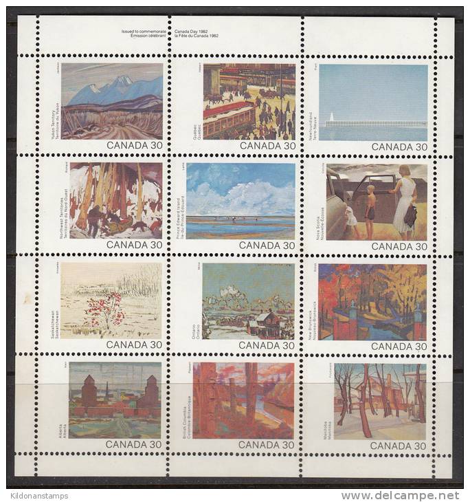 Canada 1982 Minisheet, Mint No Hinge, Sc# 966a - Unused Stamps
