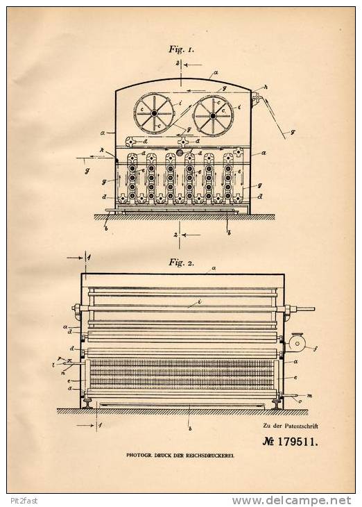 Original Patentschrift - H. Häberer In Rodewisch I. Vogtl. , 1905 , Trockenapparat Für Garnschlichtmaschinen , Weberei ! - Documentos Históricos