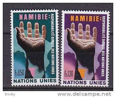 H0486 - UNO ONU GENEVE N°52/53 ** NAMIBIE - Unused Stamps