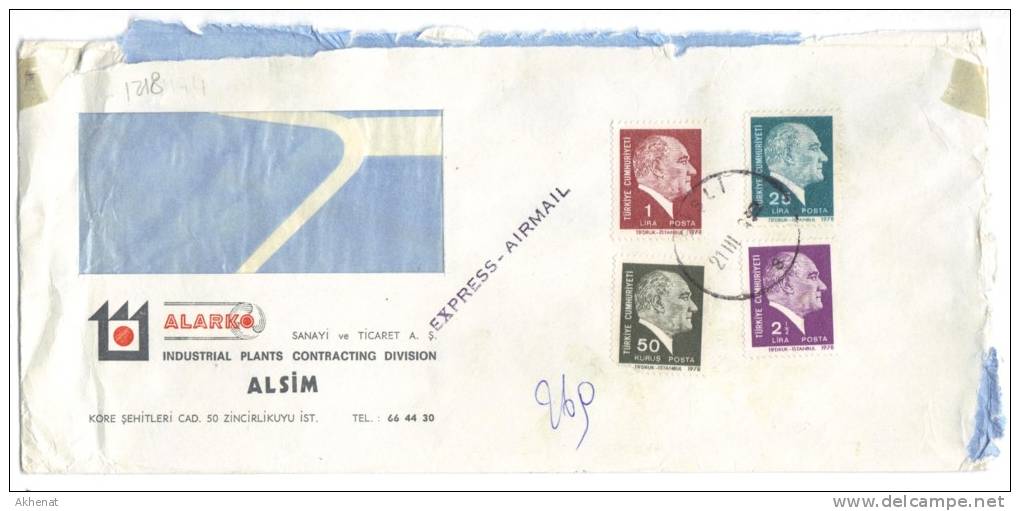 TZ1218 - SVIZZERA , Lettera Commerciale ESPRESSO Per L' Italia. 21/3/78 - Briefe U. Dokumente