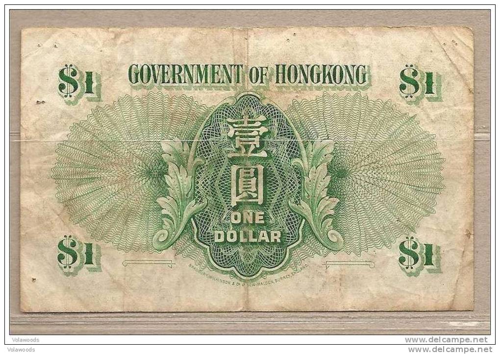 Hong Kong - Banconota Circolata Da 1 Dollaro - 1958 - Hong Kong