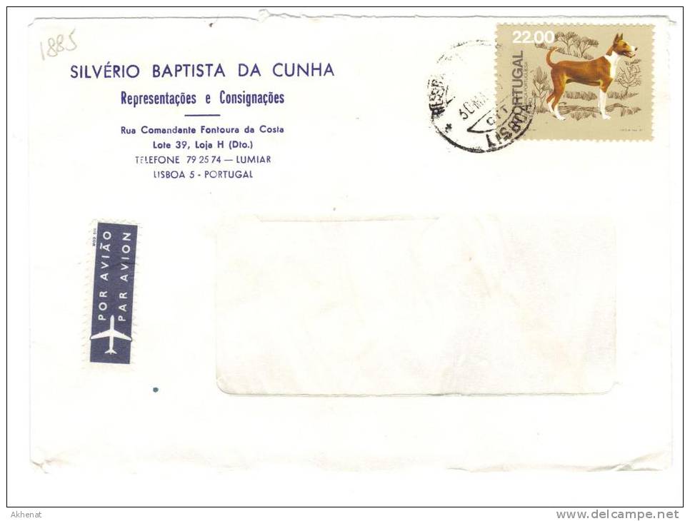 VER1885 - PORTOGALLO , Lettera Commerciale Per L' Italia. - Covers & Documents