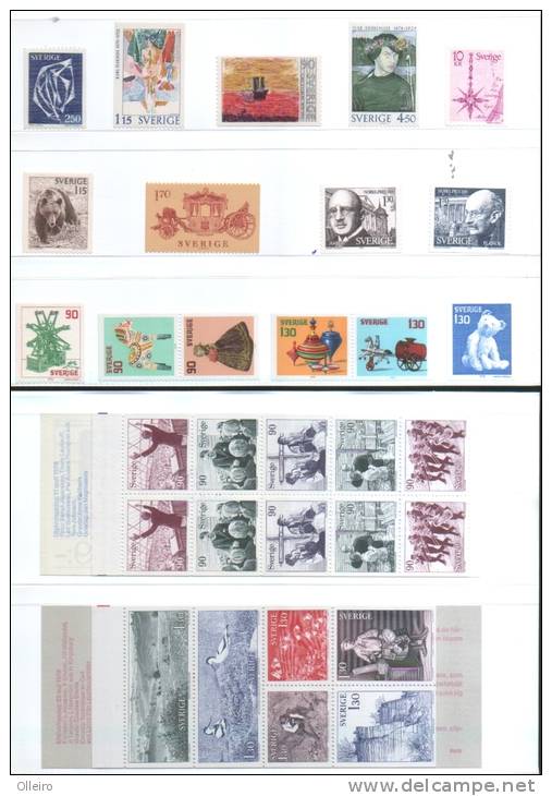 Svezia Sweden  Schweden Suede 1978 Annata Completa Year Set  Complete Set ** MNH - Volledig Jaar