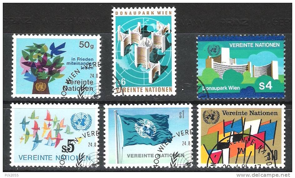 UNO Wien 1979 MiNr.1 - 6 Kompl.Jahrgang Gest. ( D1047) - Used Stamps