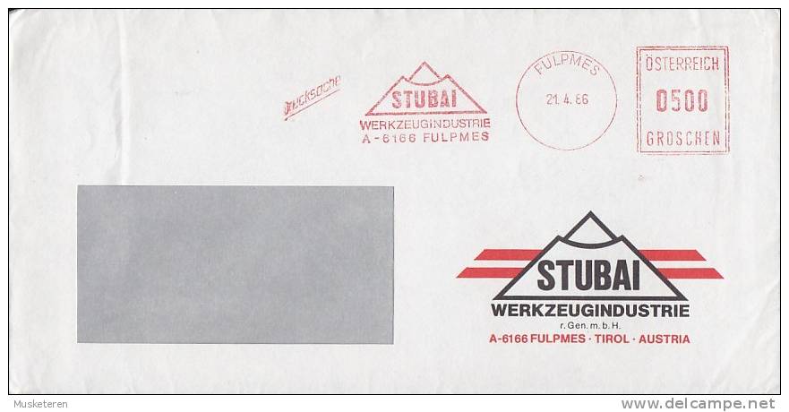 ## Austria STUBAI Werkzeugindustrie FULPMES (Tirol) Meter Stamp 1986 Cover Brief - Briefe U. Dokumente