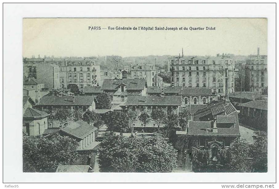 PARIS XIV - Vue Panoramique De L'Hôpital SAint Joseph Et Du Quartier Didot - Paris (14)