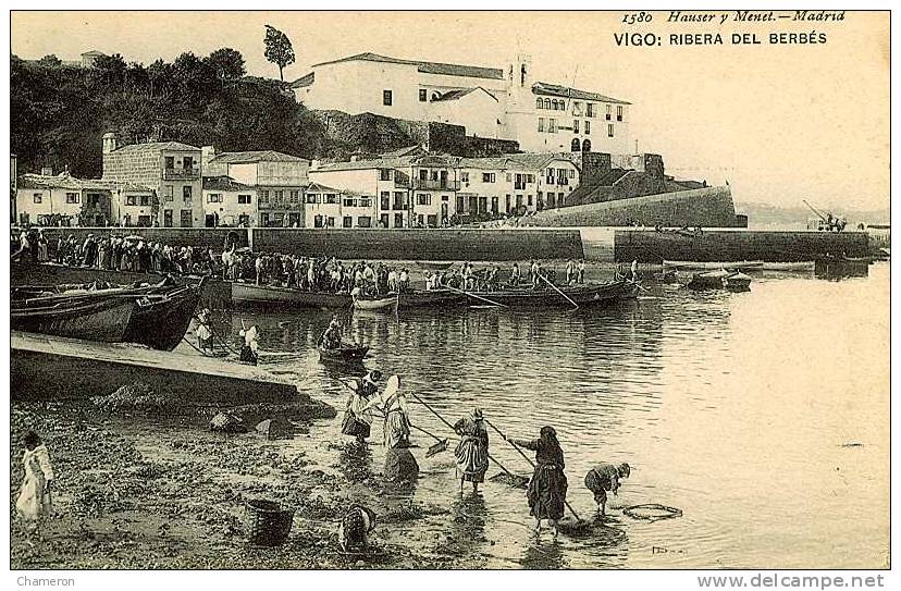 VIGO : Ribera Del Berbès. Animacion. Muchos Pescadores - Pontevedra