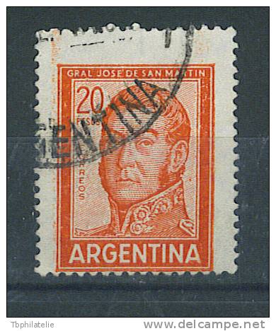 VEND TIMBRE D ´ ARGENTINE , N° 781 + VARIETE : MACULAGE !!!! (a) - Usati