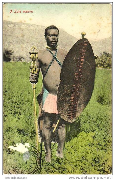 A Zulu Warrior - Zuid-Afrika