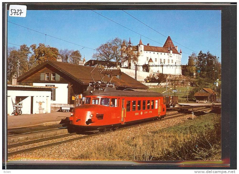 CARTE MODERNE - SBB CFF - LOCOMOTIVE A ORON - TRAIN  - BAHN - TB - Oron